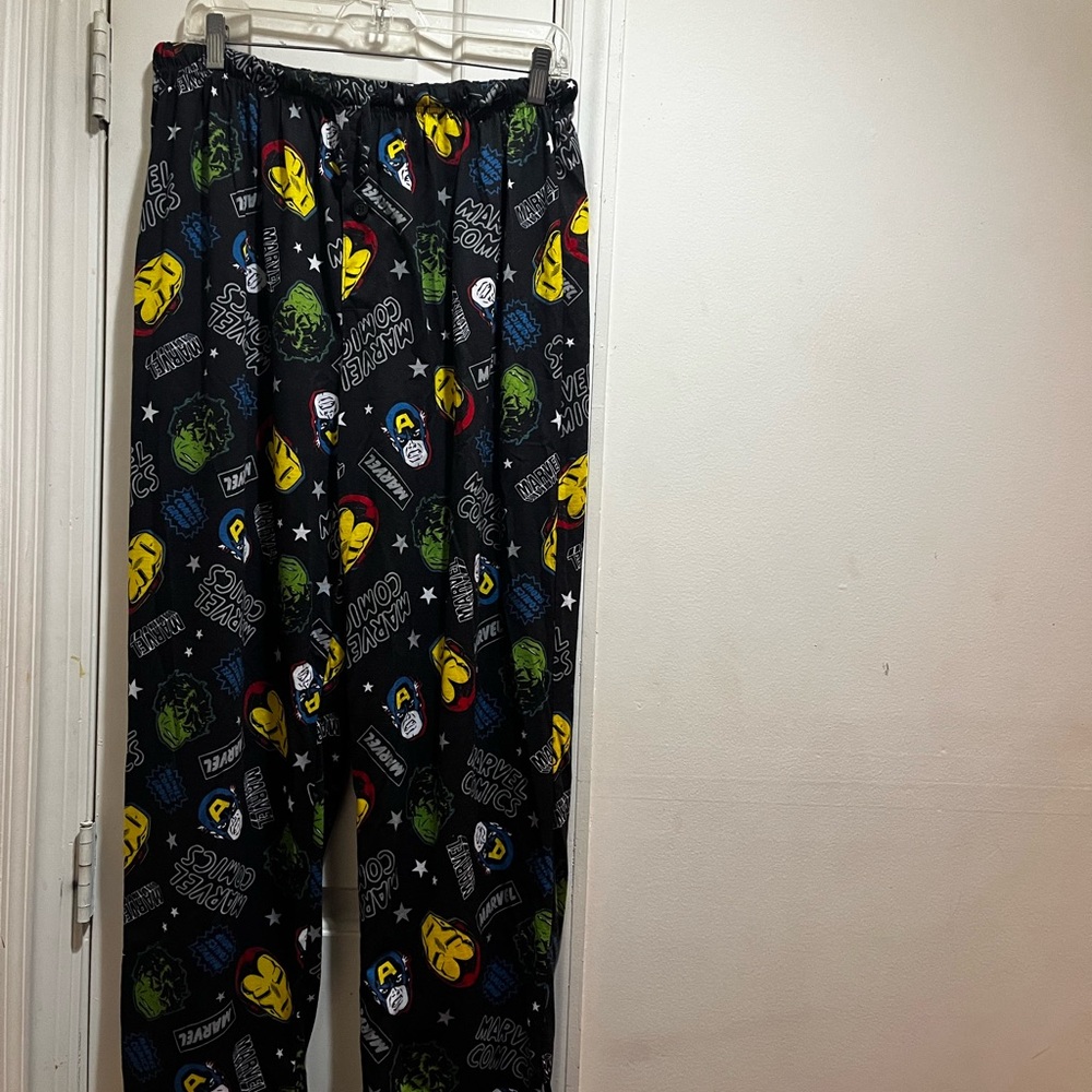 Marvel Cartoon Print Pajama Pants